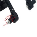 Motorcykel bakspejle 2 stk. farvede spejle 7/8&quot; 22 mm endemonteret aluminiumskonstruktion blåt glas justerbar vinkel 5