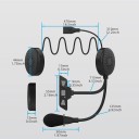 Motorcykel Bluetooth-intercom SK-32W med 2-i-1 mikrofon Bluetooth 5.2 35 timers batterilevetid Stemmestyringsforbindelse til 2 enheder Automatisk 2