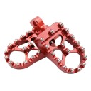 Motorcykel fodstøtter 57 × 88 mm roterende 360° monteringshul 10 mm ensfarvet universel til de fleste motorcykler 3