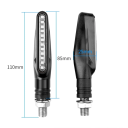 Motorcykel LED-blinklys med flydende effekt 85 x 25 mm Blinklys med M10-gevind Universalblinklys til motorcykler 2