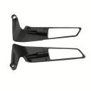 Motorcykelbackspeglar med blått eller vitt glas, 22 mm vridbart fäste, dold design, 235 mm längd 6