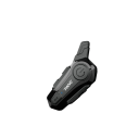 Motorcykelintercom E1 med fast mikrofon, vandtæt IPX6, Bluetooth 5.0, 12 timers batterilevetid, 1000 m rækkevidde, egnet til åbne hjelme. 2