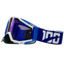 Motorcykelsikkerhedsbriller med blåt glas 19 x 11 cm UV-beskyttelse Briller lavet af TPU og PC-materiale Holdbare motorcykelbriller mod vind og støv 2