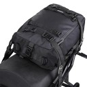 Motorcykeltaske 20L 40×26×18 cm Vandtæt sadeltaske til bagsædet Cykelrygsæk Sidebagage med spænder og stropper 2