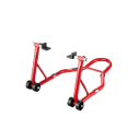 Motorfiets achterstandaard draagvermogen 385 kg afmetingen 770 x 540 x 350 mm rood voor onderhoud en service van het achterwiel van de motorfiets 1