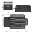 Motorfiets gereedschapstas 50x20cm Opvouwbare zadeltas Rol gereedschapsset Draagbare gereedschapsopbergkoffer Gereedschapsvrije zijtas 2
