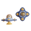 Motorisk legetøj til børn 10,5 cm Bamse med sugekop Interaktiv sansemiddel Tidlig udvikling af færdigheder Leg på bord og gulv 5