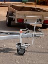 Motorizovaný pojezd pro karavany a přívěsy 350 W, 12 V, hliníkový rám, kolo 19 cm, automatická brzda, nosnost do 2270 kg, stříbrný 3