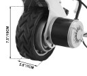 Motorizovaný pojezd pro karavany a přívěsy 350 W, 12 V, hliníkový rám, kolo 19 cm, automatická brzda, nosnost do 2270 kg, stříbrný 7