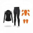 Motorkářský set triko a kalhoty s chrániči Zádový chránič a 6 menších chráničů Polyester a spandex Chráničové prádlo 2