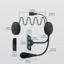 Motorkerékpár Bluetooth intercom SK-32W 2 az 1-ben mikrofonnal, Bluetooth 5.2, 35 órás akkumulátor-üzemidővel, hangvezérléssel, 2 eszközhöz való 2