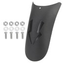 Motorkerékpár hátsó sárvédő 25 x 16,5 x 10,5 cm Univerzális fekete kivitel Víz- és sárvédő 1
