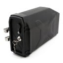 Motorrad Werkzeugbox links abschließbar mit Schlüsseln 330,5 x 191 x 101 mm Kunststoff schwarz zur Montage am Träger der Seitenkoffer des Motorrads 1