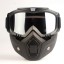 Motorradbrille mit Maske 2