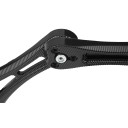 Motorradschutzblech 193 x 160 mm Hinteres Schutzblech Schutz gegen Schlamm und Schmutz für Straße und Gelände Schwarze Carbon-Optik 9