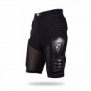 Motorradshorts mit Protektoren Festen Protektoren an den Oberschenkeln und Polsterung an den Hüften Netz-Einsätze Polyester Unisex Schwarz 2