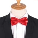 Motýlek s flitry Elegantní pánský doplněk Stylový lesklý motýlek Nastavitelná délka Univerzální velikost Ideální na formální 15