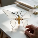 Motýlí LED Světlo 30 x 20 cm Statické Dekorativní Světlo Ve Tvaru Motýla 12 V S Transformátorem ABS Teplé Bílé Na Zahradu i Do Bytu 3