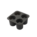 Moule à glaçons en silicone 10×5 cm 4 trous ronds Presse à glaçons créative pour whisky Bar à bière Ustensiles de cuisine Boules de glace rondes 6