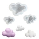 Moule en silicone 3D en forme de nuage pour la fabrication de décorations Surface douce pour un démoulage facile du produit Nettoyage simple 2