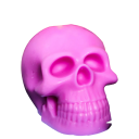 Moule en silicone 3D pour la fabrication de bougies Petite forme en forme de crâne 11 x 8 cm 2