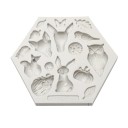 Moule en silicone animaux de la forêt 1