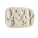 Moule en silicone avec des cactus 2