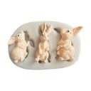 Moule en silicone avec des lapins 1