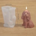 Moule en silicone en forme de chien cocker spaniel 5,5 x 7,4 cm Moule pour la fabrication de bougies, de savons, de chocolat et de décorations 2