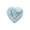 Moule en silicone en forme de cœur avec motif de mains qui se tiennent 7,5 x 6,6 x 2,3 cm pour le moulage de bougies, de savon, de plâtre, de résine 1
