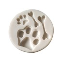 Moule en silicone en forme de patte de chien 3