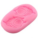 Moule en silicone en forme de plume de paon 2