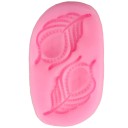 Moule en silicone en forme de plume de paon 3