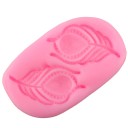 Moule en silicone en forme de plume de paon 4