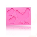 Moule en silicone poule et poussins 2