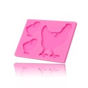 Moule en silicone poule et poussins 5