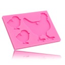 Moule en silicone poule et poussins 6