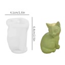 Moule en silicone pour bougie en forme de chat Moule pour la fabrication de bougies, de savons, de chocolat et de décorations originales 2
