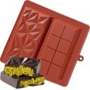 Moule en silicone pour chocolat de Dubaï Pralinés en chocolat de luxe Fabrication de bonbons Création maison 21 × 19 × 2,5 cm 2