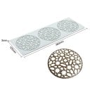 Moule en silicone pour décoration étoilée de gâteau 125 x 360 mm silicone flexible bleu clair outil de pâtisserie 2