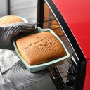 Moule en silicone pour la cuisson du pain Moule rectangulaire 19,5x17,5x5 cm Moule antiadhésif pour la cuisson sucrée et salée Résistant aux hautes températures 2
