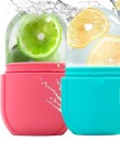 Moule en silicone pour rouleau de glace pour raffermir la peau Outil de massage glacé pour le visage Rouleau de glace lifting pour le visage éliminant les poches et les cernes 9,9 x 5,7 cm 2