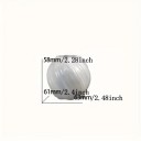 Moule en silicone pour savon 6,3 x 6,1 cm Boule spirale ronde Moule pour fabrication de savon 2