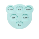 Moule en silicone pour sceaux 6 cavités de différentes tailles Pour le coulage de sceaux en cire dans un moule création créative 3