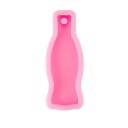 Moule en silicone rose pour résine 8,3 × 3,2 cm Moule en forme de bouteille Moule en silicone pour bijoux et pendentifs 1