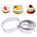 Moules en acier inoxydable pour desserts 5 pcs 1