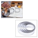 Moules en acier inoxydable pour desserts 5 pcs 3
