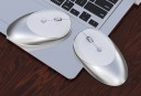 Mouse Bluetooth com receptor USB 2,4 GHz Bateria recarregável integrada de 500 mAh Resolução até 1600 DPI Alcance de 10 m Dimensões 10,9 x 7