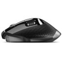Mouse ergonomic wireless reîncărcabil pentru mâna dreaptă Conectare prin receptor USB 2,4 GHz și Bluetooth Rezoluție 3200 DPI și 8 butoane Negru 3