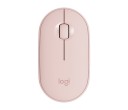Mouse sem fios de formato oval Ligação através de receptor USB de 2,4 GHz ou Bluetooth Resolução de 1000 DPI Três botões Alimentação por pilha 3